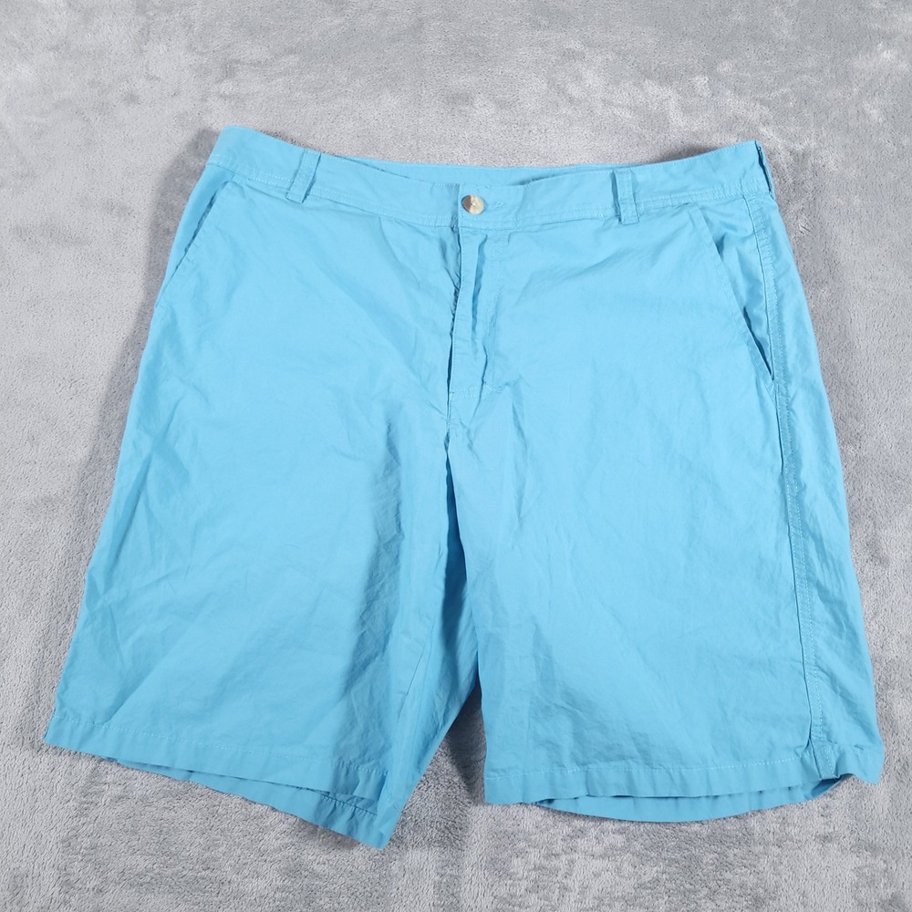 Columbia Washed Out Shorts Mens 36 Blue Cotton Casual Outdoor Hiking Gorpcore